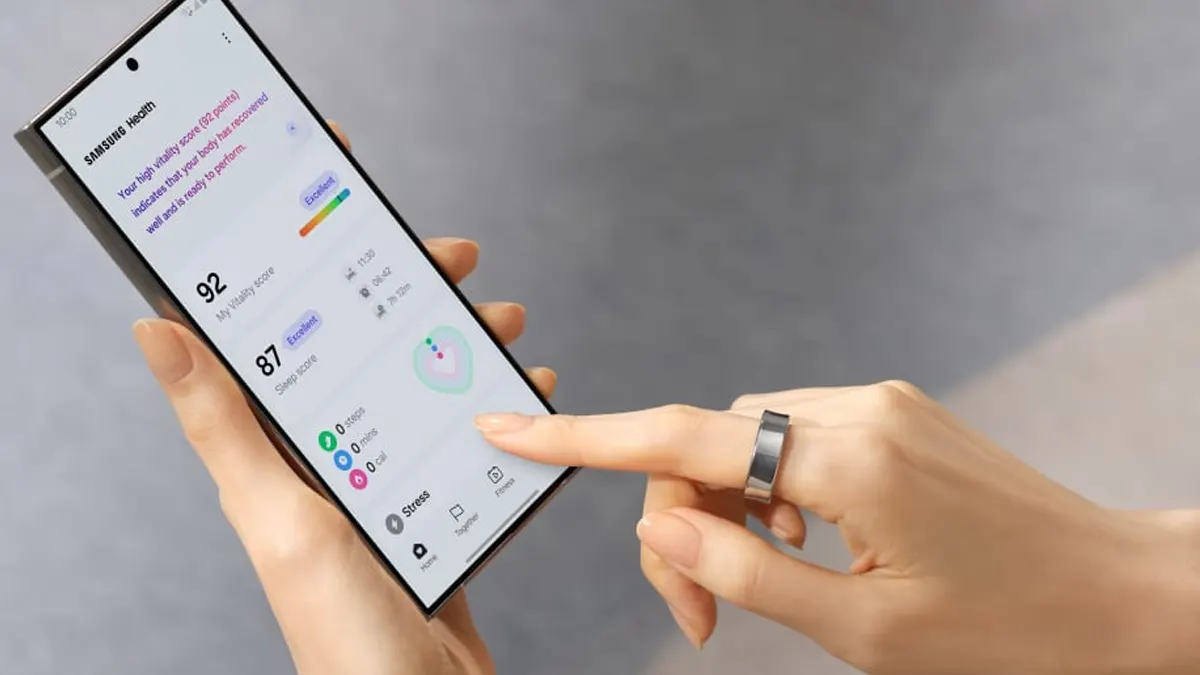 Samsung Galaxy Ring Connected With Mobile