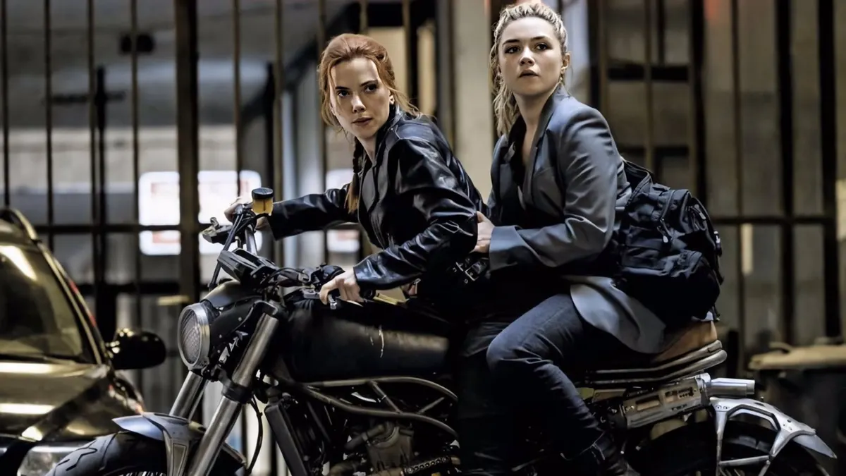 Scarlett Johansson and Florence Pugh In Black Widow